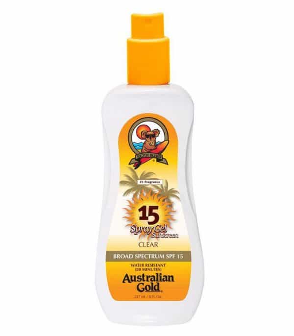 AUSTRALIAN GOLD SPF 15 CLEAR SPRAY GEL SUNSCREEN 1
