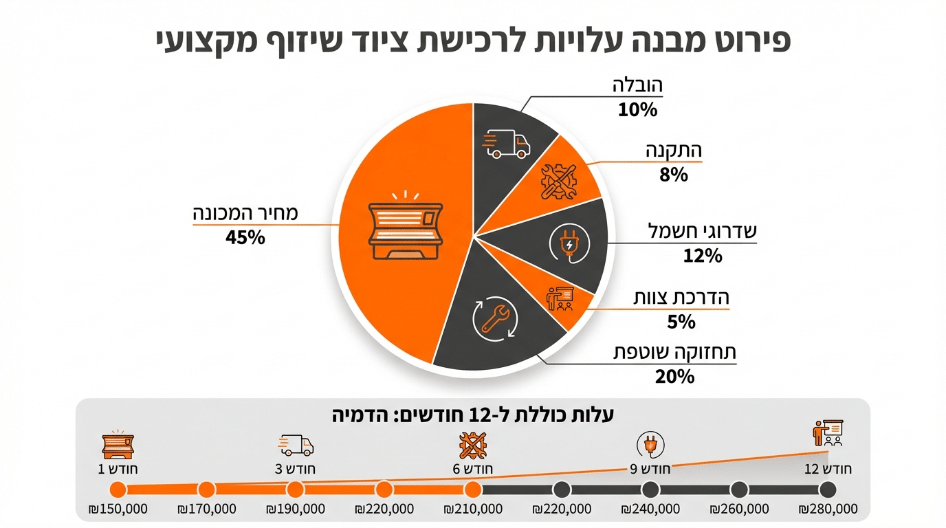 עלות מכונת שיזוף מקצועית