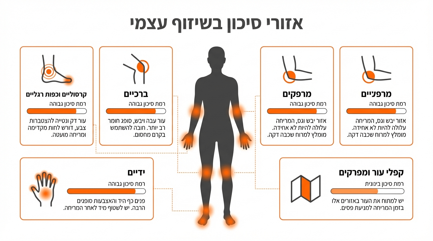 מיפוי אזורי סיכון לכתמים בגוף